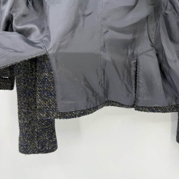 BLK DNM Tweed Double Breasted Wool Blend Blazer Size S - Picture 7 of 11